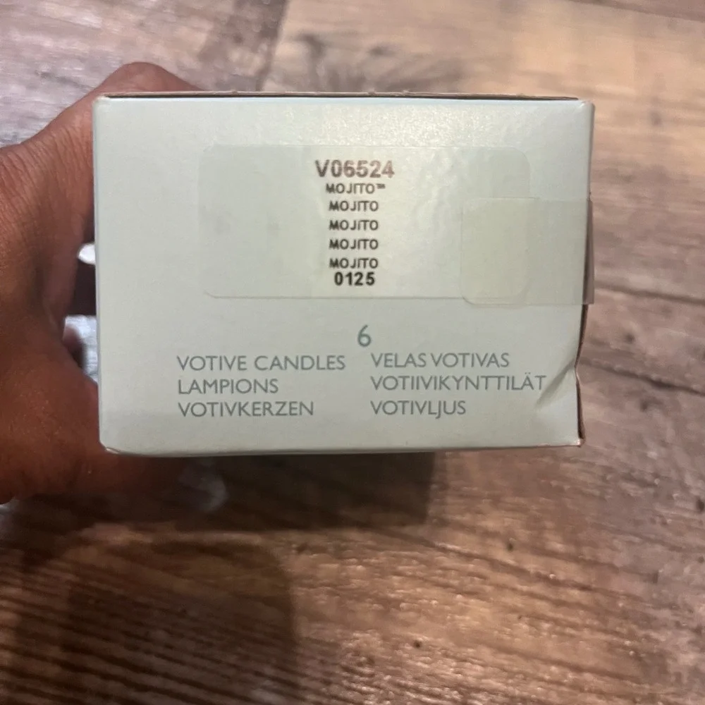 PartyLite Mojito Votive Candles 6 Pack‎ Scented V06524 New